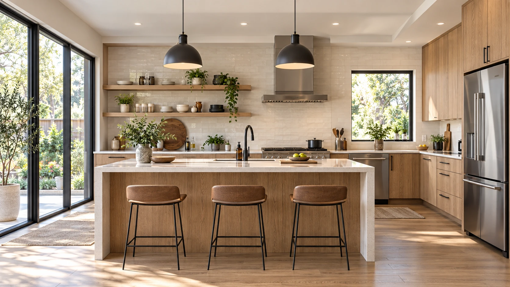 Kitchen illustrative home scene